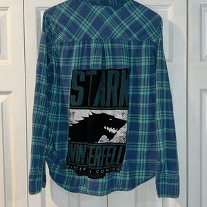 Stark Game of thrones flannel med